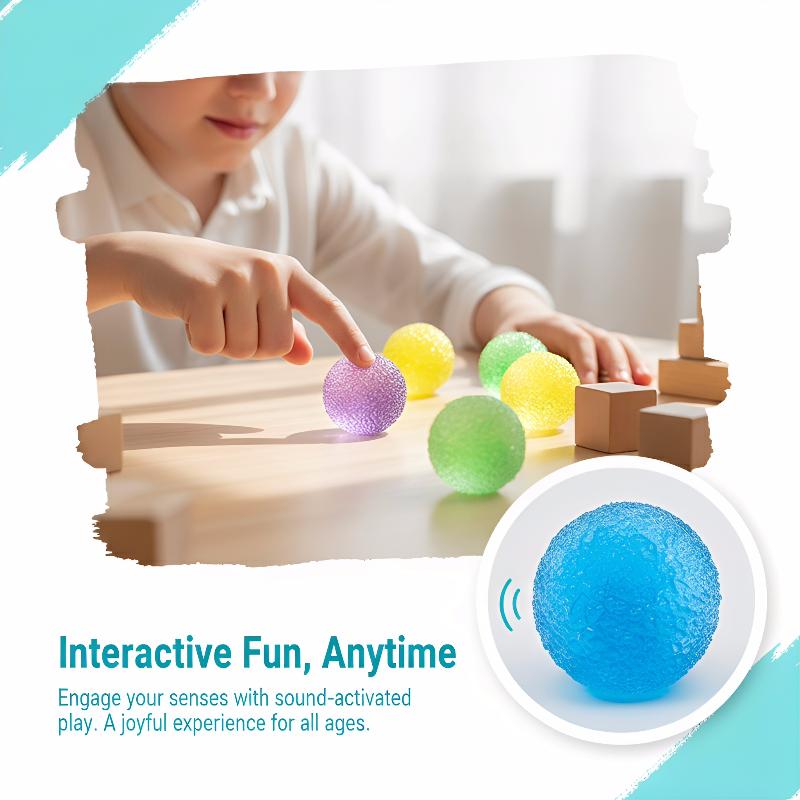 Sensory Slushie Squeeze Ball 1PC Reusable Crunchy Crackling Toy for Stress Relief Calm Fidget Play At Work Home