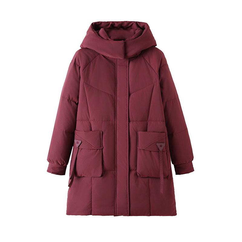 Plus Size Winter Long Cotton Coat for Middle-Aged and Elderly Women, Warm Padded Jacket for Moms and Grandmas.