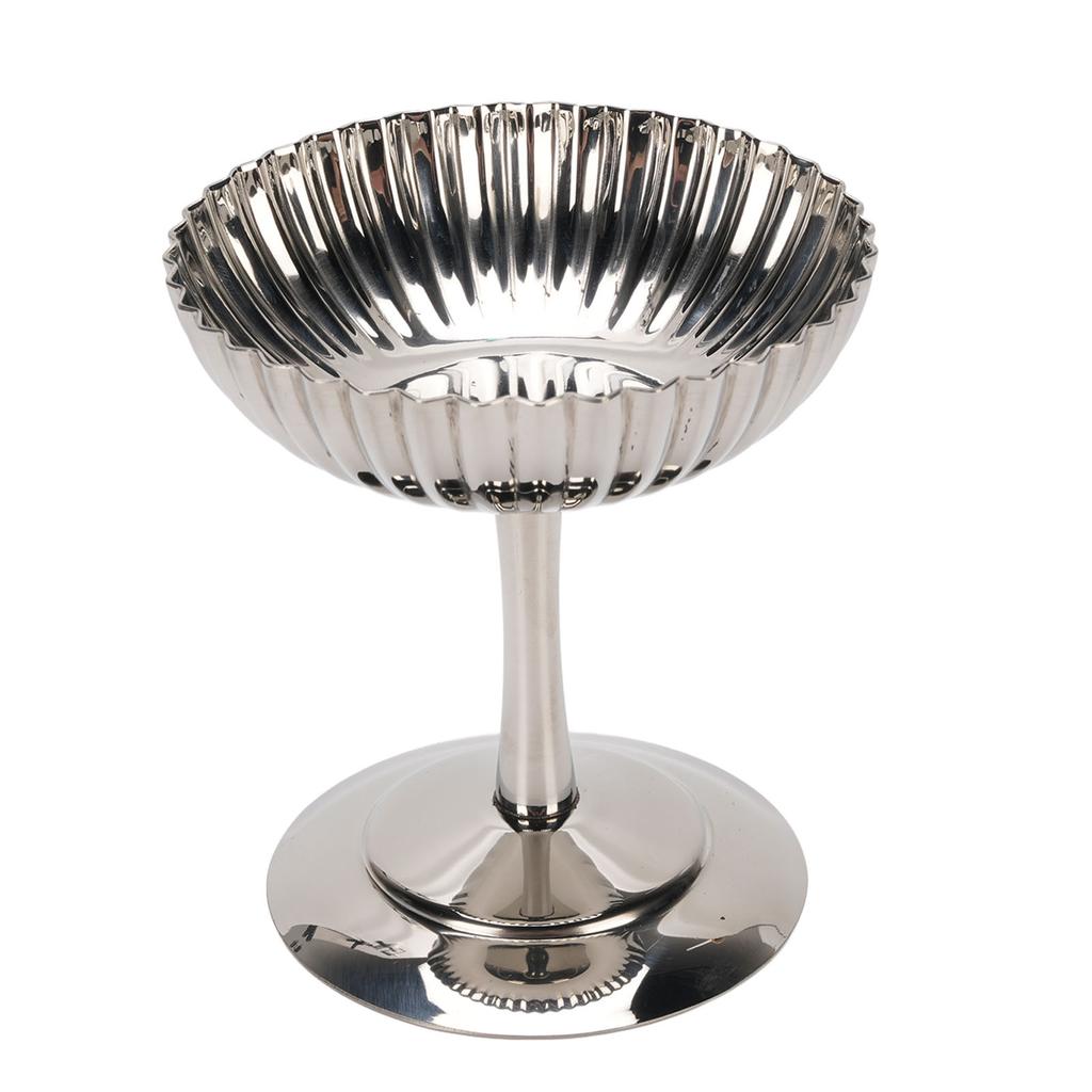 Ice Cream Serving Cup Creative Stainless Steel Footed Ice Cream Bowl for Dessert Pudding