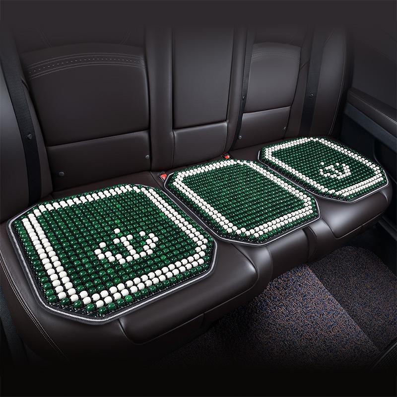 Sommer Bilseteputesett - Pustende, Ventilert, Design med treperler, 3 deler for komfortabel kjøring