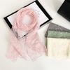 Ribbon Embroidery Lace Scarf Thin Lace Scarves Sweet Flower Scarf  Dress Decor