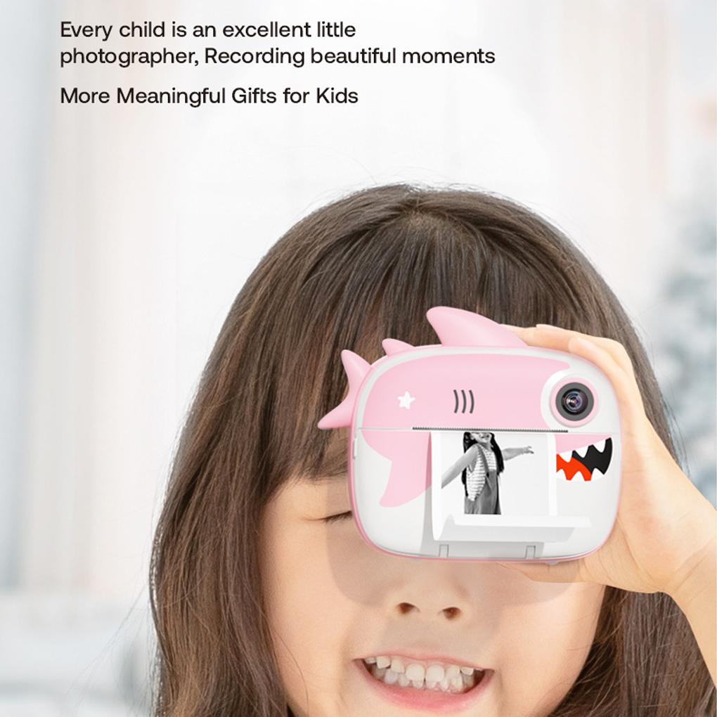 Детская мини-камера с мультяшными игрушками-акулами для девочек и мальчиков — фото 3