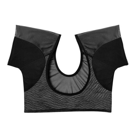 

Женские топы с U-образным вырезом, с коротким рукавом, дышащая, влагоотводящая майка из хлопка под мышками, бесшовный невидимый дизайн, короткие базовые топы L