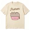 Pusheen Cat Pure Cotton T-Shirt Cat Pattern Printed Clothing 2026 Summer Extra Large Unisex's WoUnisex's Street Clothing Y2k Style