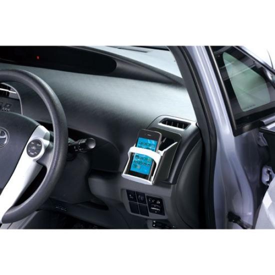 CARMATE Car-Specific Drink Holder Pair for Toyota Prius ZVW30 – Dashboard Cup Holder Set, Black (NZ513)