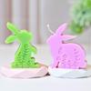 Easter Rabbit Silicone Mold Hollow Flower Printed Cat Bunny Candle Silicone Mould Resin Gypsum Molds DIY Craft Home Decor