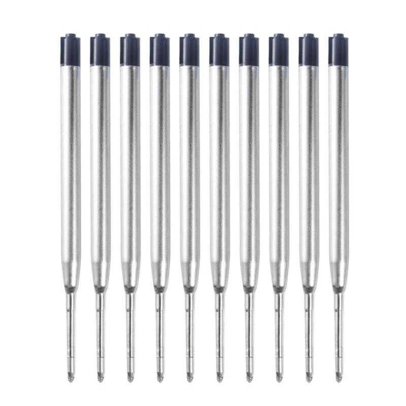 10Pcs Ball Points Pens Refills Metal Ballpoint Pen Refills, Replaceable Refills