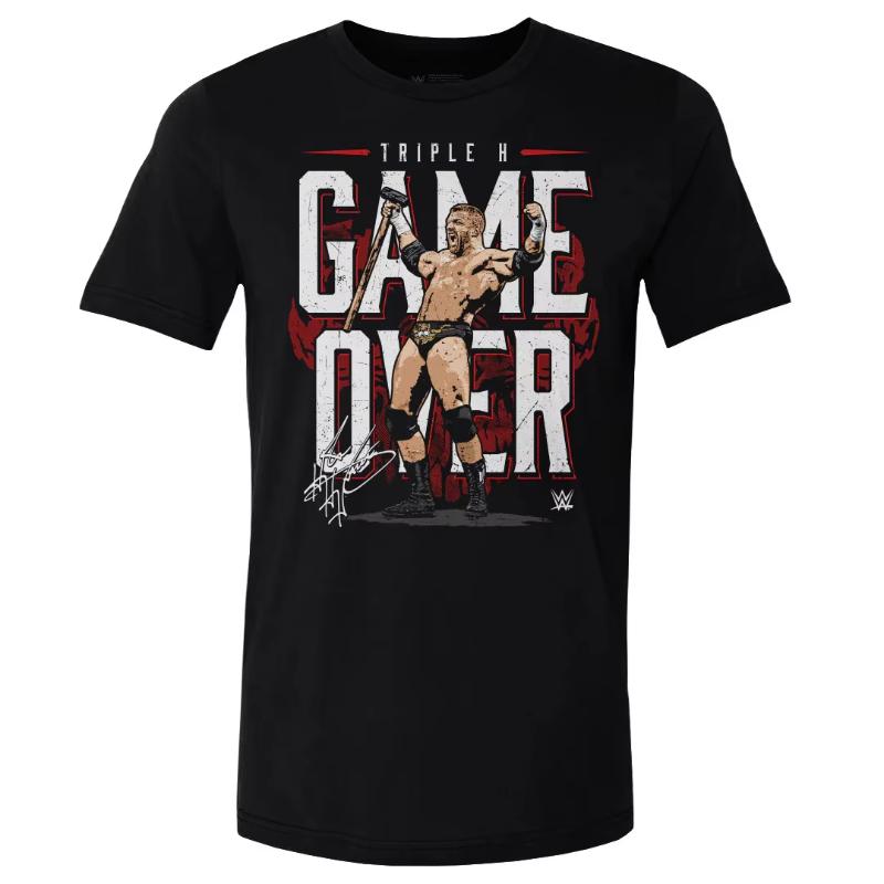 2025 Summer Hot Sale Men's 2D Printed Wrestler Triple H T-Shirt, Children's Street Sports Top, Street Sports Plus Size Top