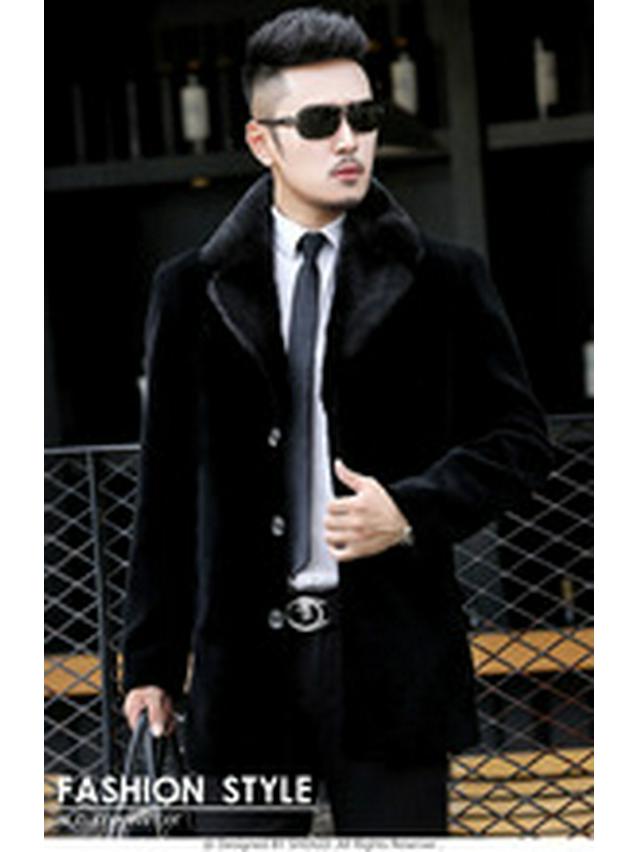 2021 Men's Shearling-Style Faux Suede Jacket