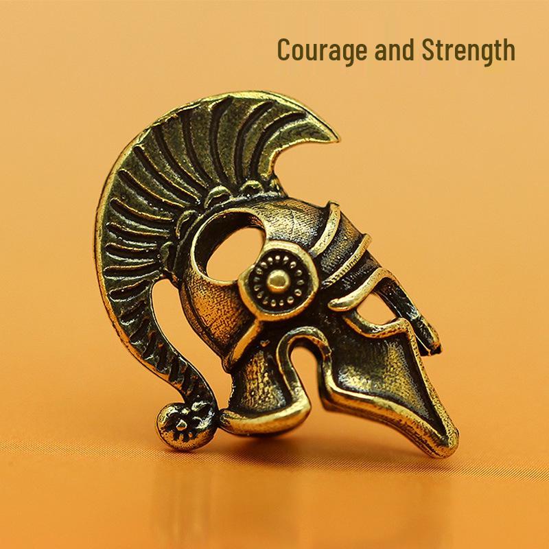 Spartan Helmet Brass Ornament - Popular Scenic Souvenir