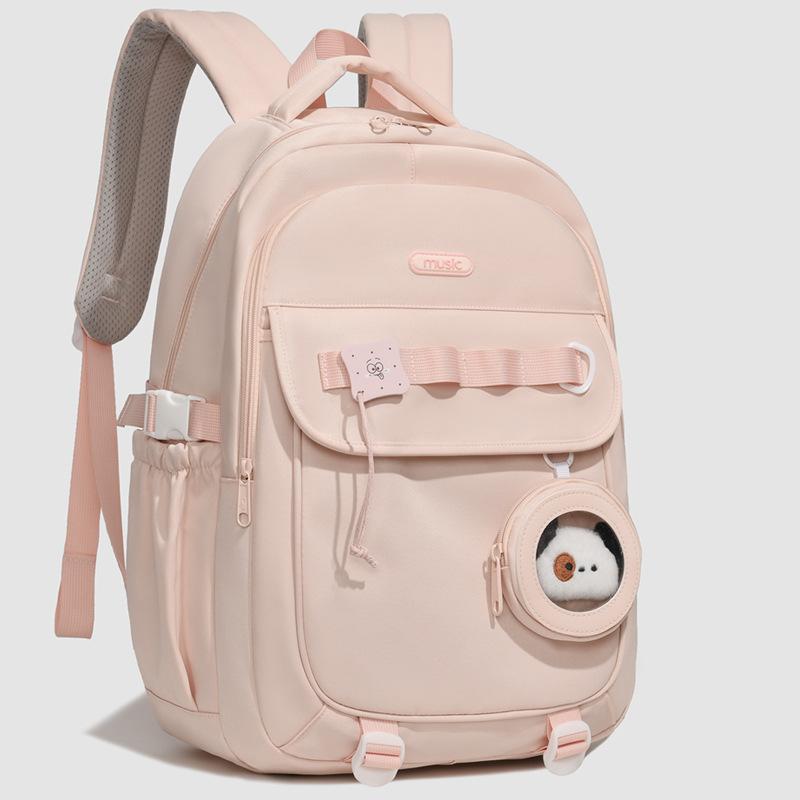 Schoolbag New Junior High School Male and Female Spine Care Schoolbag Large Capacity High School College Student Campus Schoolbag Backpack