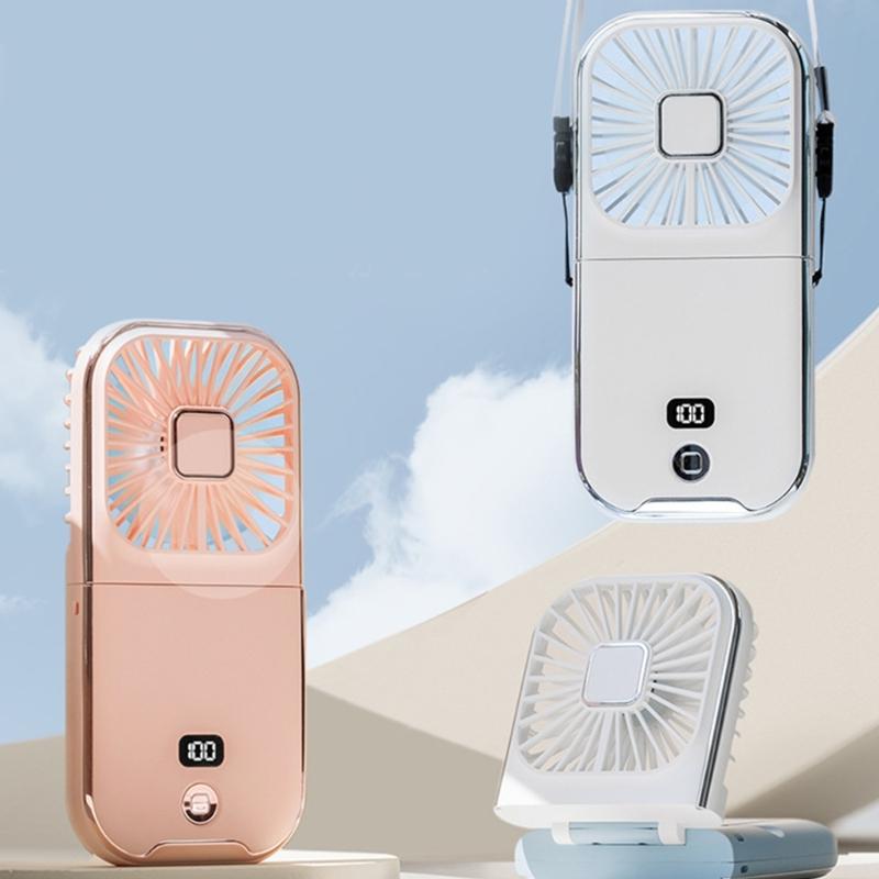 Mini Portable Hand-held Fan Charging Portable Fans Electric Fan Summer Cooling Fans Plastic Material for Outdoor Indoor
