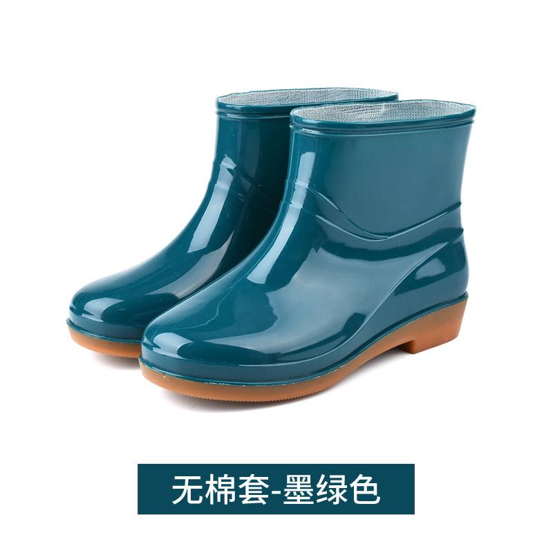 Rain boots, low non-slip kitchen rain boots, short water boots, cow tendon soles, wear-resistant adult water shoes