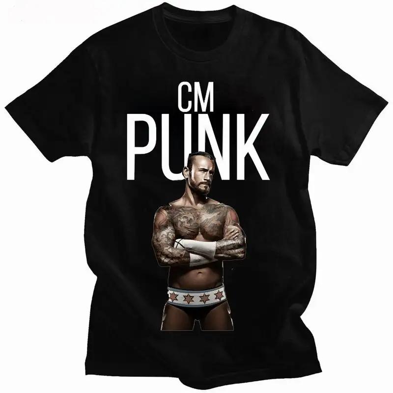 Cm Punk Men T Shirt Funny American Professional Wrestler ... M