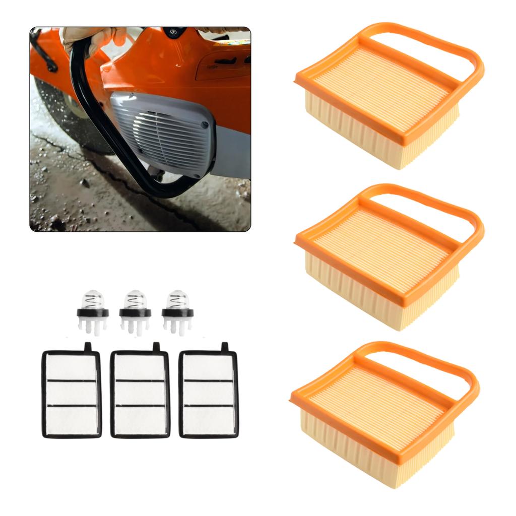 Maintenance Kit Concrete Saw Filter 20*15*10cm Air Filter Kit Effective Dust Filtration Enhanced Engine Airflow