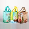 Non-Woven Tote Bag Non-Woven Snowman Gift Holder Cartoon Santa Bag Printed Christmas Packaging Bag For Christmas Eve Family