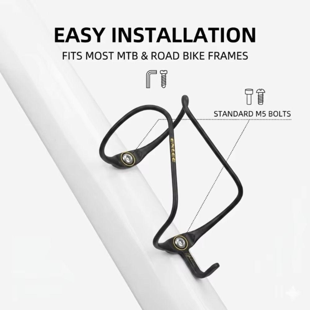 9g Ultra Lightweight Carbon Fiber Bicycle Water Bottle Cage High-Carbon Fiber Composite Ultra Light Bike Bottle Holder