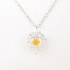 Yellow Cat's Eye Gemstone 925 Stamped Silver Jewelry Handcrafted Women Pendant CP-1-42