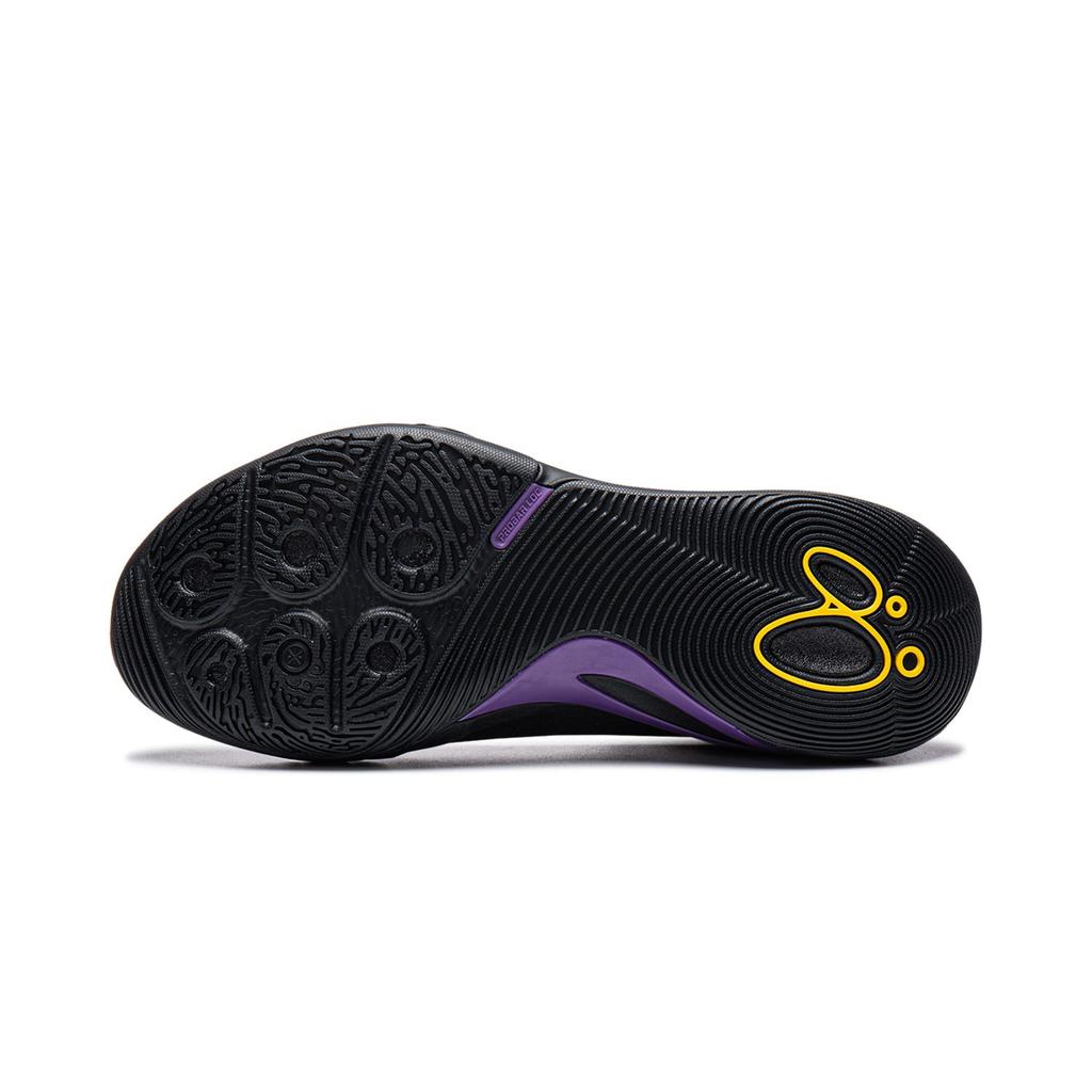 Li Ning DLO2 Demping Antislip Veerkrachtige Grip Lage top Basketbalschoenen Heren Zwart ABPW013-3