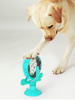 1pc-Interactive Windmill Spinning Toy with Feeder - Battery Free, Suitable for All Breeds, Cats and Small Dogs