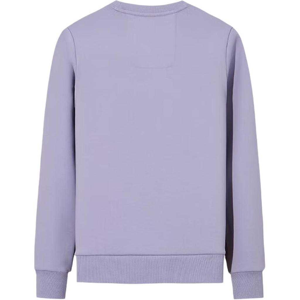 Anta Comfortable Simple Fleece Letter Round Neck Pullover Casual Sports Sweatshirt Women sweatshirt 162547705N-2