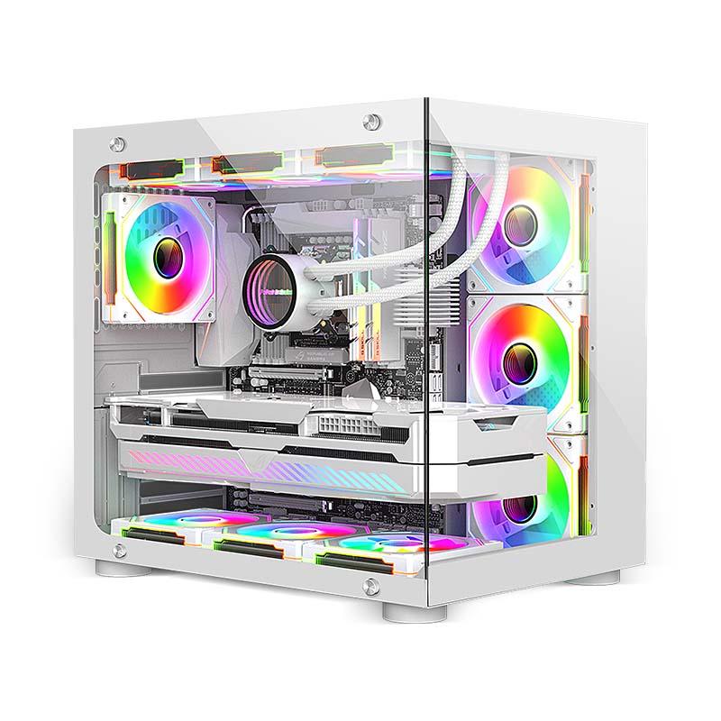 5 Computer Case Fans 120mm ARGB 12V 4Pin PWM Cooling Fan 5V 3PIN Infinite Mirror Light Effect CPU Cooling Fan