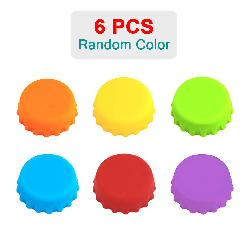 SW 12/6/3PCS Silicone Fresh-keeping Bottle Cap Soda Beer Sealed Caps Red Wine Stopper Vinegar Barware Soy Sauce Bottle Cover