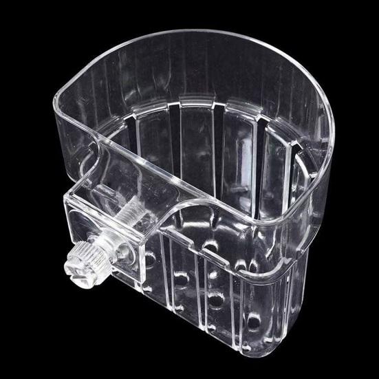 Aquarium Plant Holder Fish Tank Clear Hydroponic Planter Aquaponic Plant Holder Basket for Fish Tank Aquascape Decoration