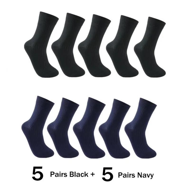 10 párů/sada Pánské ponožky Bavlna Dlouhé Business Vysoce kvalitní tlusté teplé ponožky na podzim Zima Pánské zateplené