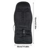 12W Chair Cushion Car Home Heating Vibrator Car Seat Chair Massager Office Lumbar Neck Mattress Pain Relief Electric Back Massager AC 110-230V