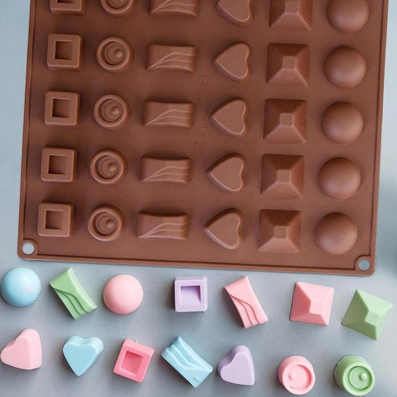 Silicone Chocolate Mold 3D Baking Candy Pastry DIY Tool Easy Release for Various Shapes Perfect for Birthday Cake Decorations