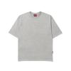 PSSHOPPER Pigment Back Cut Short Sleeve [Light Gray]