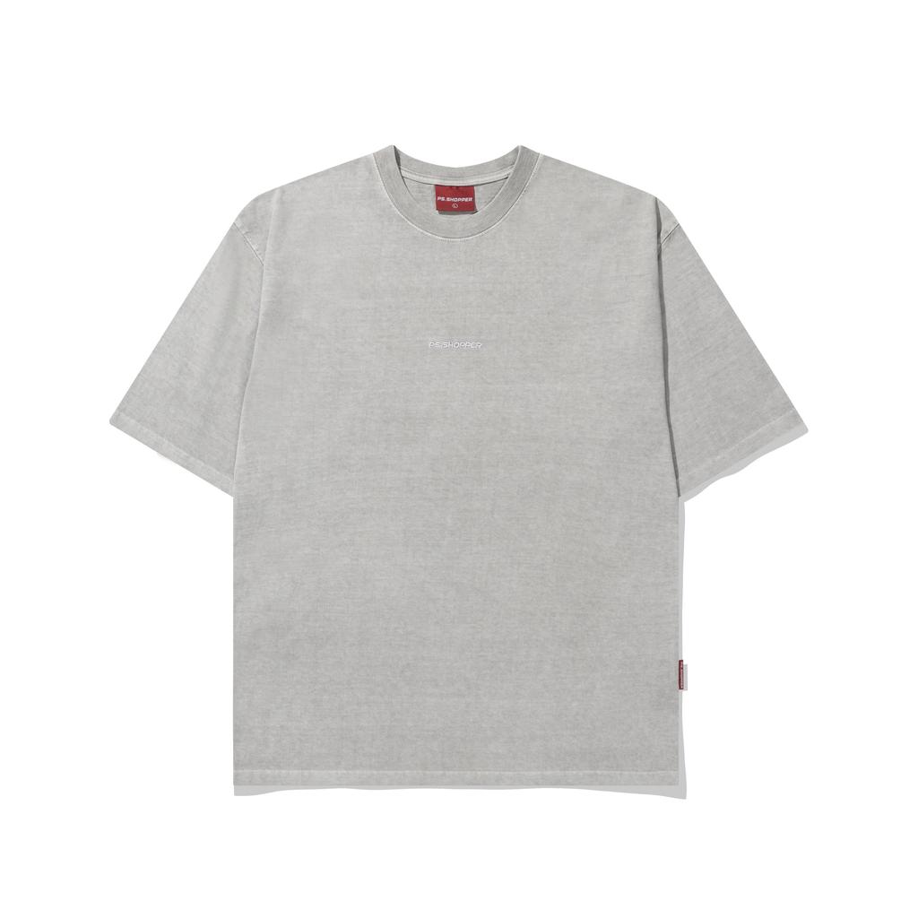 PSSHOPPER Pigment Back Cut Short Sleeve [Light Gray]