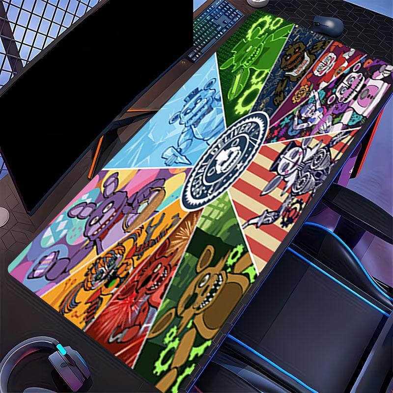 Five Nights at Freddy's Druck-Mauspad, für Tastaturauflage Laptop-PC-Matte für Büro-Heimgebrauch, Schreibtischdekoration, Perfektes Geburtstagsgeschenk für Gamer