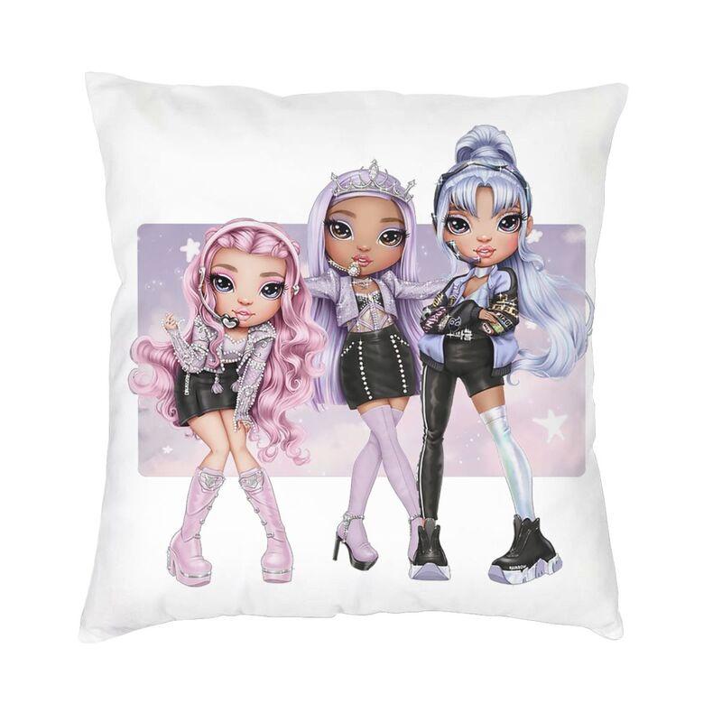 Luxury Rainbow High Slumber Party Dolls Sofa Cushion Cover Polyester Throw Pillow Case Home Decorative Pillowcase