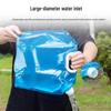 Portable Foldable Water Bag with Faucet - Large Capacity Handheld Bucket for Outdoor Camping & Travel Storage.