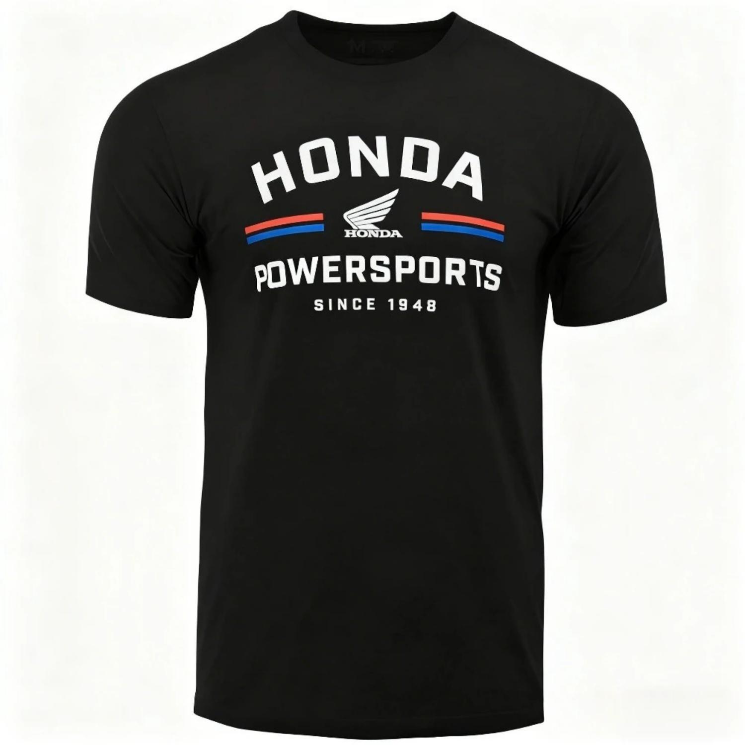 

Honda Men s and Women s T-shirt Summer Retro Tee Honda Classic Powersports Short-sleeved Spring Autumn Motorcycle Cycling Top XXXXXL