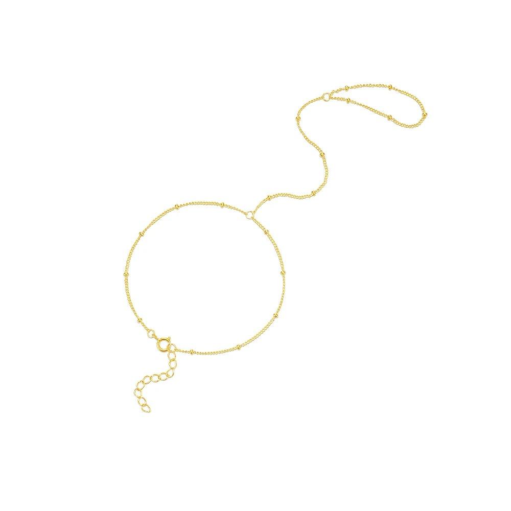 CANNER 925 Silber Herzform Blütenblatt CZ Funkelnder Zirkon Armband Ring Kette Für Frauen Minimalismus Handkette Armbänder