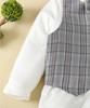 Spring/Autumn Boys' Formal Vest Set: Flower Boy Host Outfit, Children's Performance Suit, 1-Year-Old's Costume