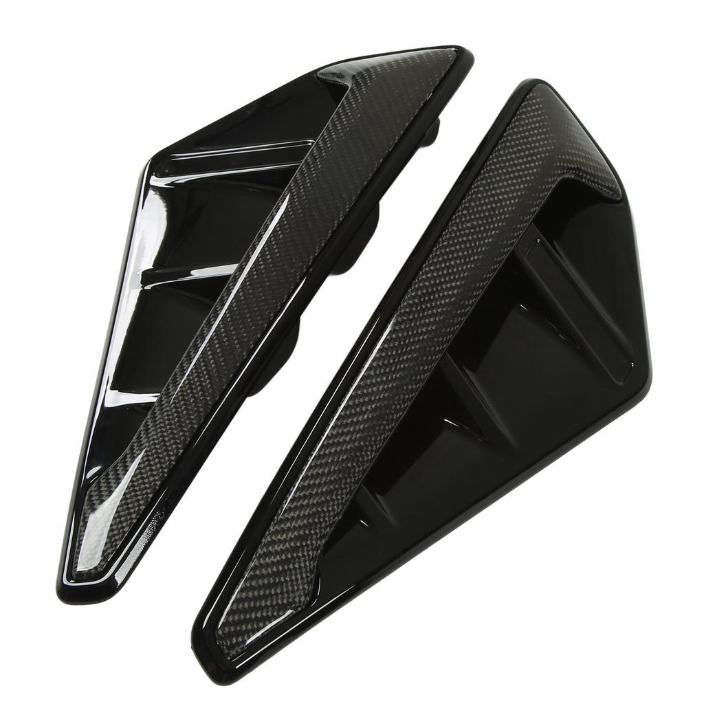 1 Pair Fender Side Vent Cover Trim Carbon Fiber Air Outlet Frame Replacement for X5 X5M F95 2019‑2022