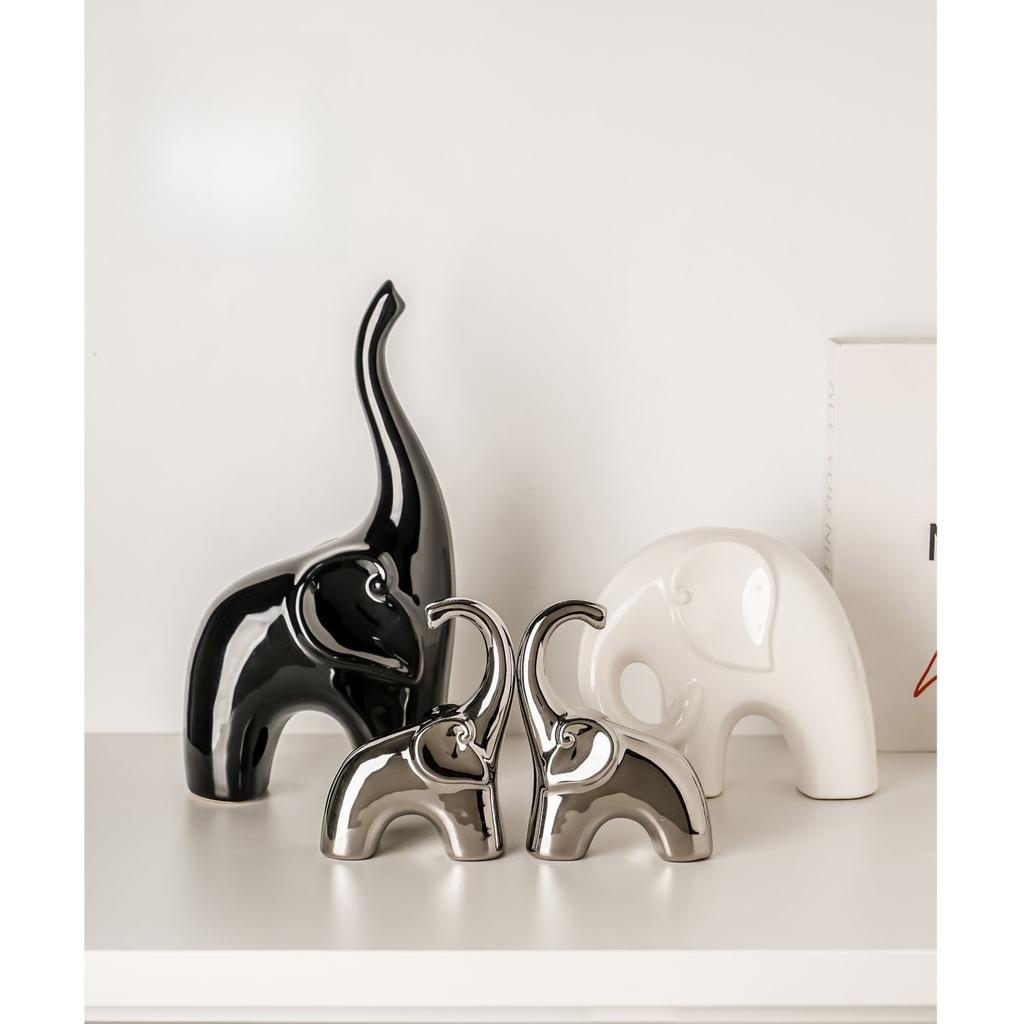 Animal Ceramic Figurine Minimalist Luxury Living Room Decor for Home Office Desk