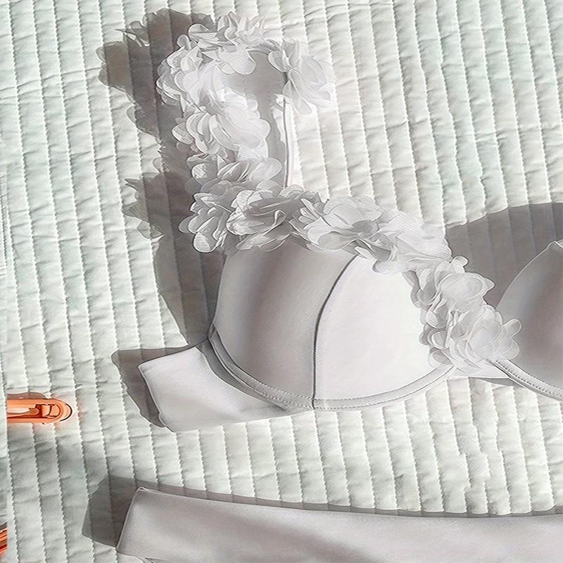 2025 Floral Hard Cup Bikini - European & American Style Sexy Swimwear