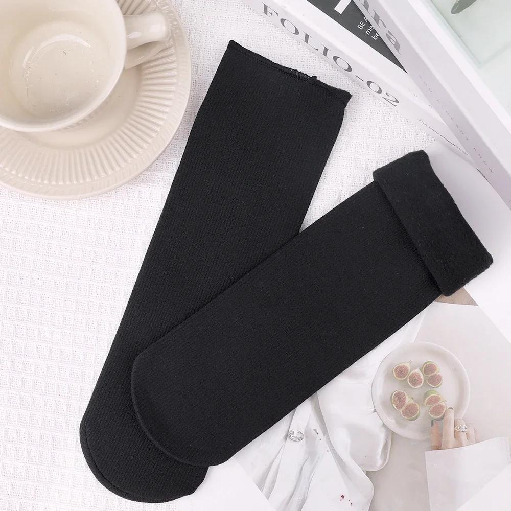 Thicken Wool Plush Socks Winter Warm Thermal Snow Boots Socks for Women Men Soft Velvet Fleece Long Sock Home Floor Sleep Socks