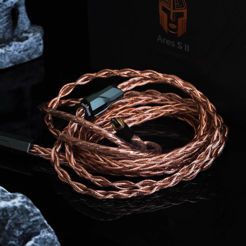 HiFiGo Effect Audio Signature Series II Ares S II IEM HiFi Audiophile Earphone Wired Single Litz Copper Cable with Replaceable 2PIN Connector 8-Wire