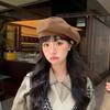 Keep Warm Women Painter Hat Cotton Women Octagonal Cap Fashion Polka Dot Beret Hat  Girl