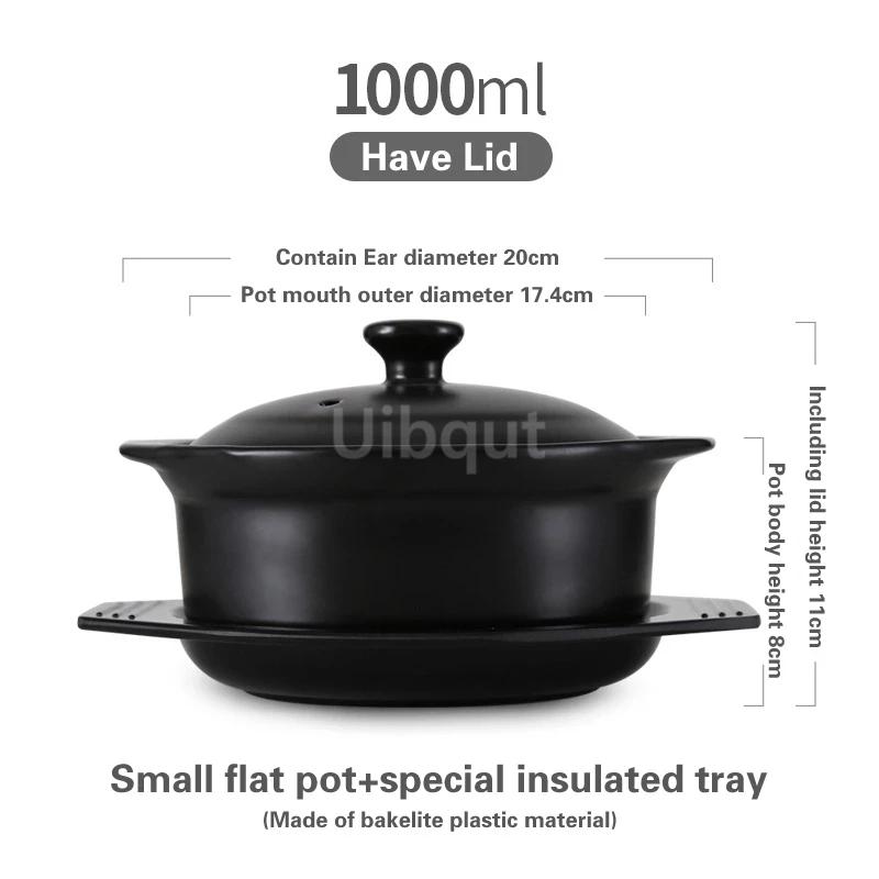 Korean Style Stone Pot Special for Rice Mixing Korean Commercial Little Pan Rice Small Casserole Small Ceramic Sand Pot Cookware