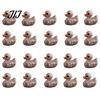 Creative Resin Sculpture Mini Skeleton Duck Figurines, Halloween Tiny Figures, Spooky Dark Decor Accessories Miniature Bone Statue for Graveyard