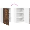 Wall Cabinet LUCCA Smoked Oak 50 x 31 x 80 cm