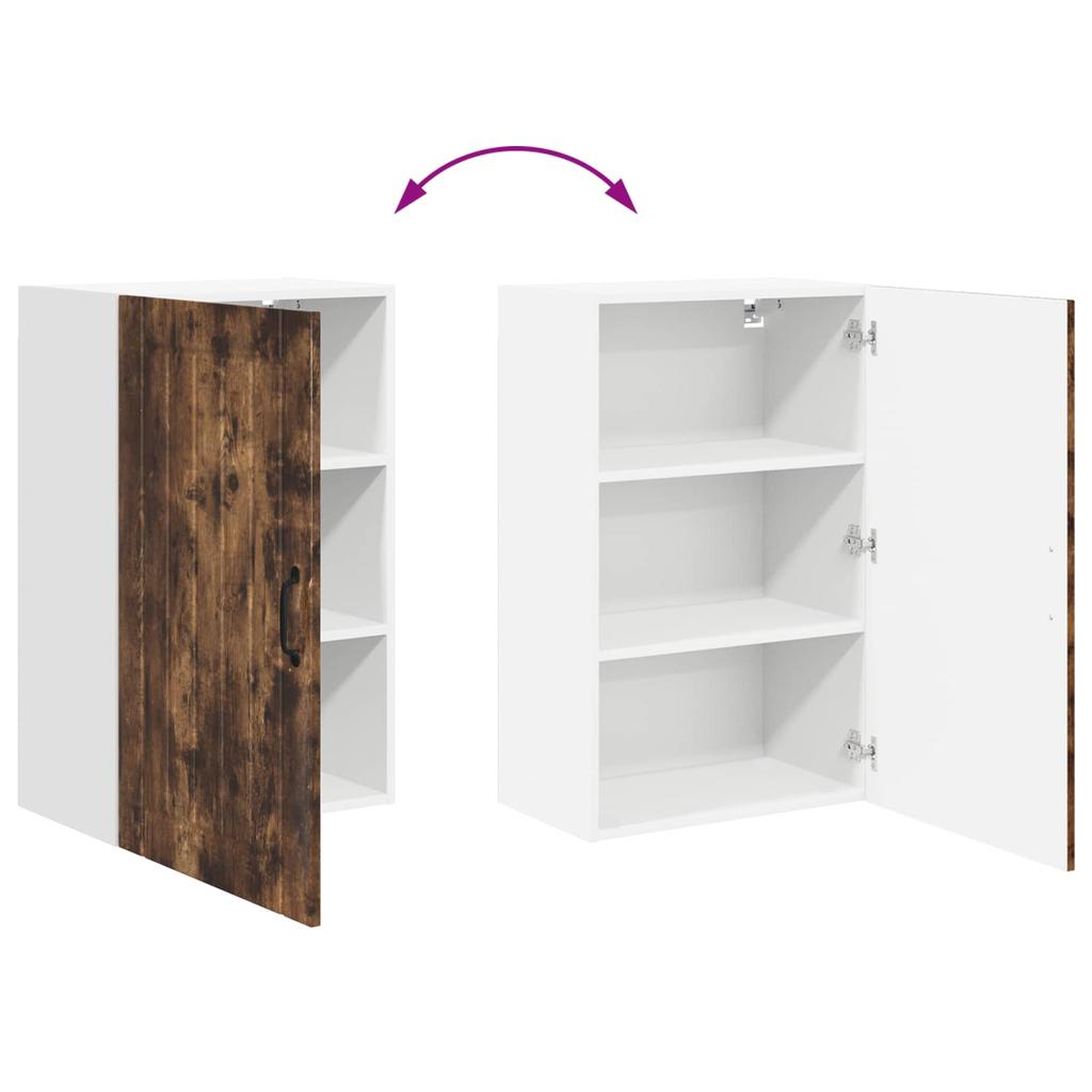 Wall Cabinet LUCCA Smoked Oak 50 x 31 x 80 cm
