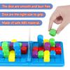 Children Sensory Thinking Training Party Games 3D Space Dice Color Sorting Memory Card Set Board Games Educational Toys For Kids